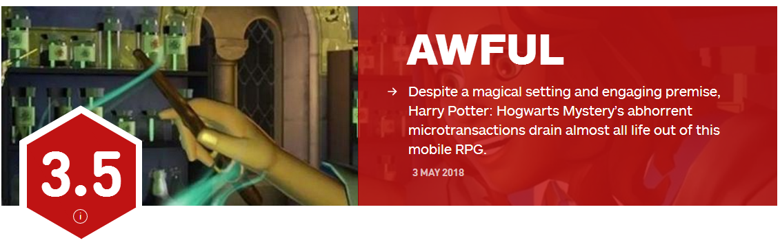3.5分 糟糕《哈利波特：霍格沃兹之谜​》IGN评分出炉