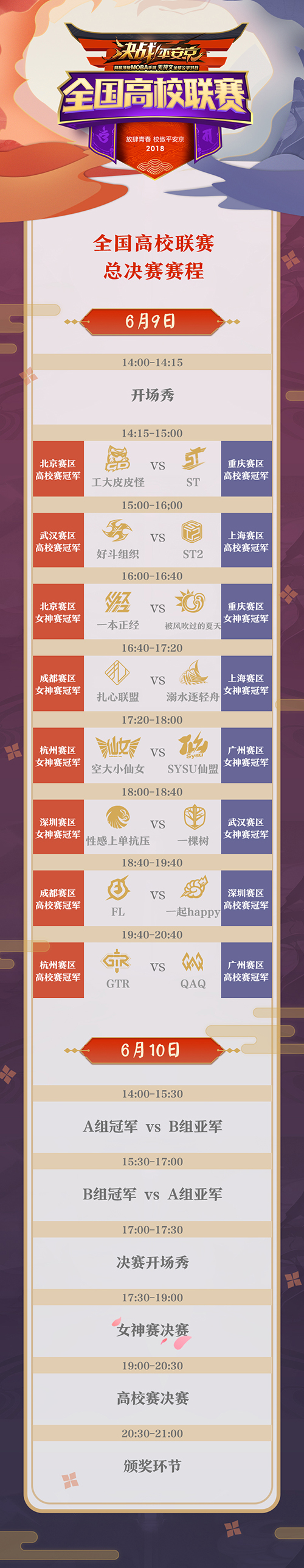 《决战！平安京》全国高校联赛 全国总决赛明日开战