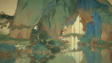 《绘真·妙笔千山》——以游戏重现传统青绿山水
