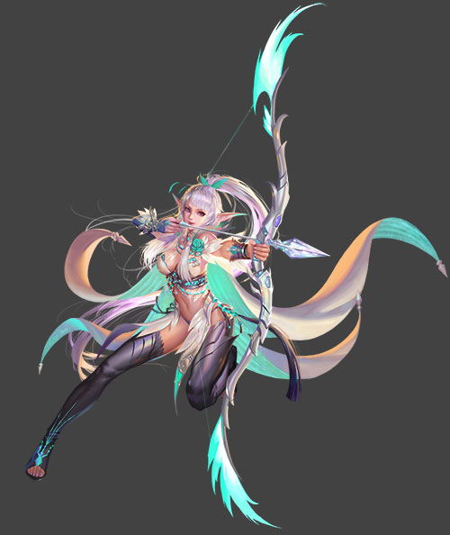 来自古木深处的翡翠之心 《魔域手游》精灵游侠御风来袭