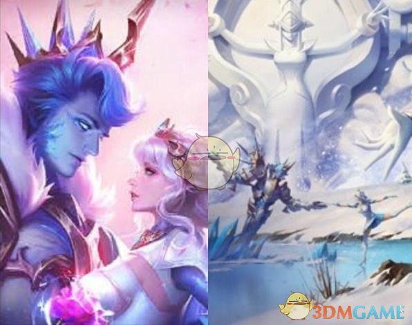 《王者荣耀》干将莫邪冰雪皮肤模型展示