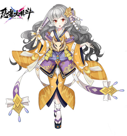 颜值爆表C位出道《忍者大乱斗》巫女幻化