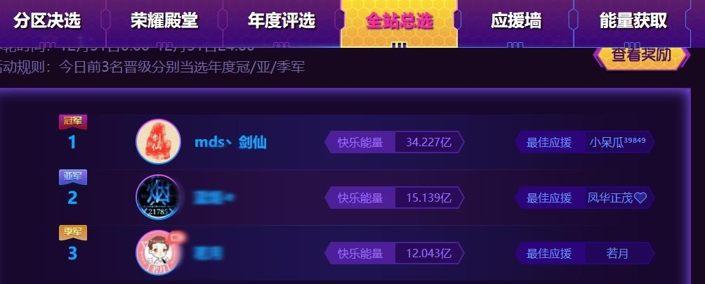 一哥稳了！粉丝狂刷流星雨开路，剑仙坐拥年度冠军宝座！