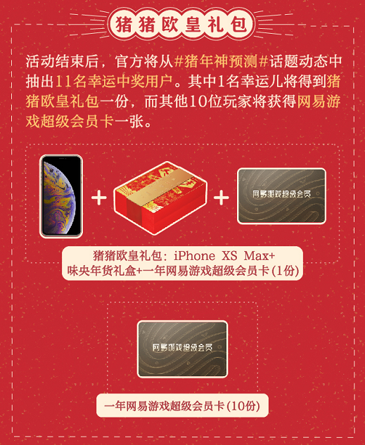 玩转猪年运势神预测 上网易大神赢iPhone XS Max等多重奖励