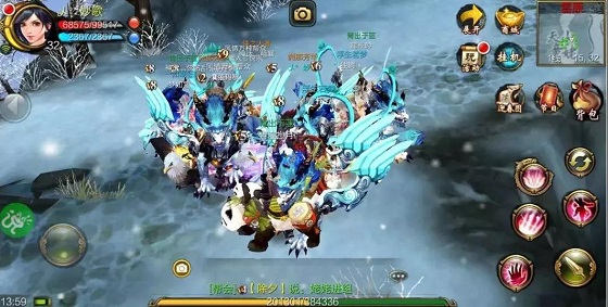 《天龙3D》情人节超级新服开启，排队打个姥姥都是爱你的形状