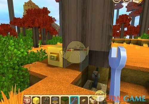 《迷你世界》自动伐木机制作方法