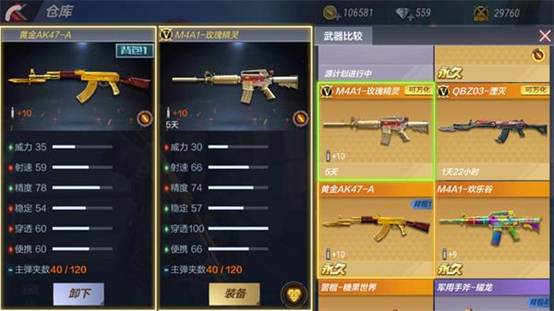 穿越火线枪战王者黄金AK47 - A属性测评,精准解析枪械特点