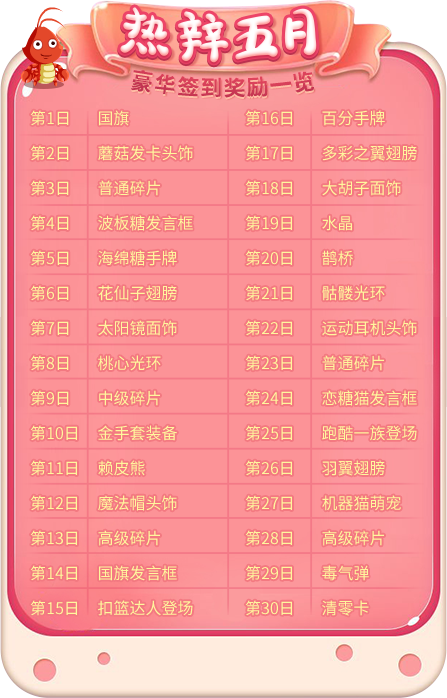 初夏的盛礼！《推理学院》五月豪华签到奖励一览