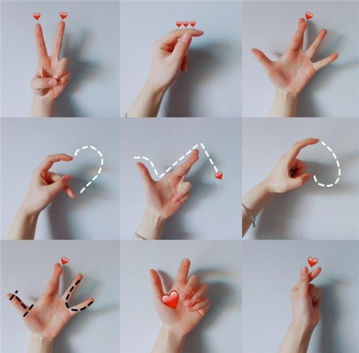 拇指食指爱你手势图图片