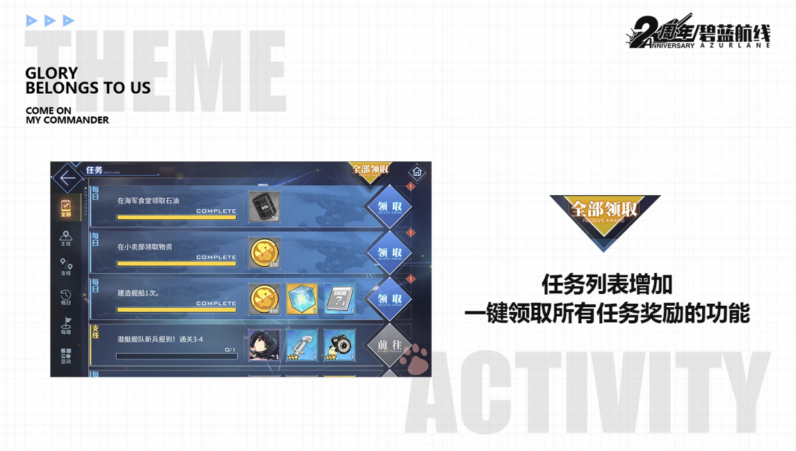 《碧蓝航线》新版本体验优化汇总