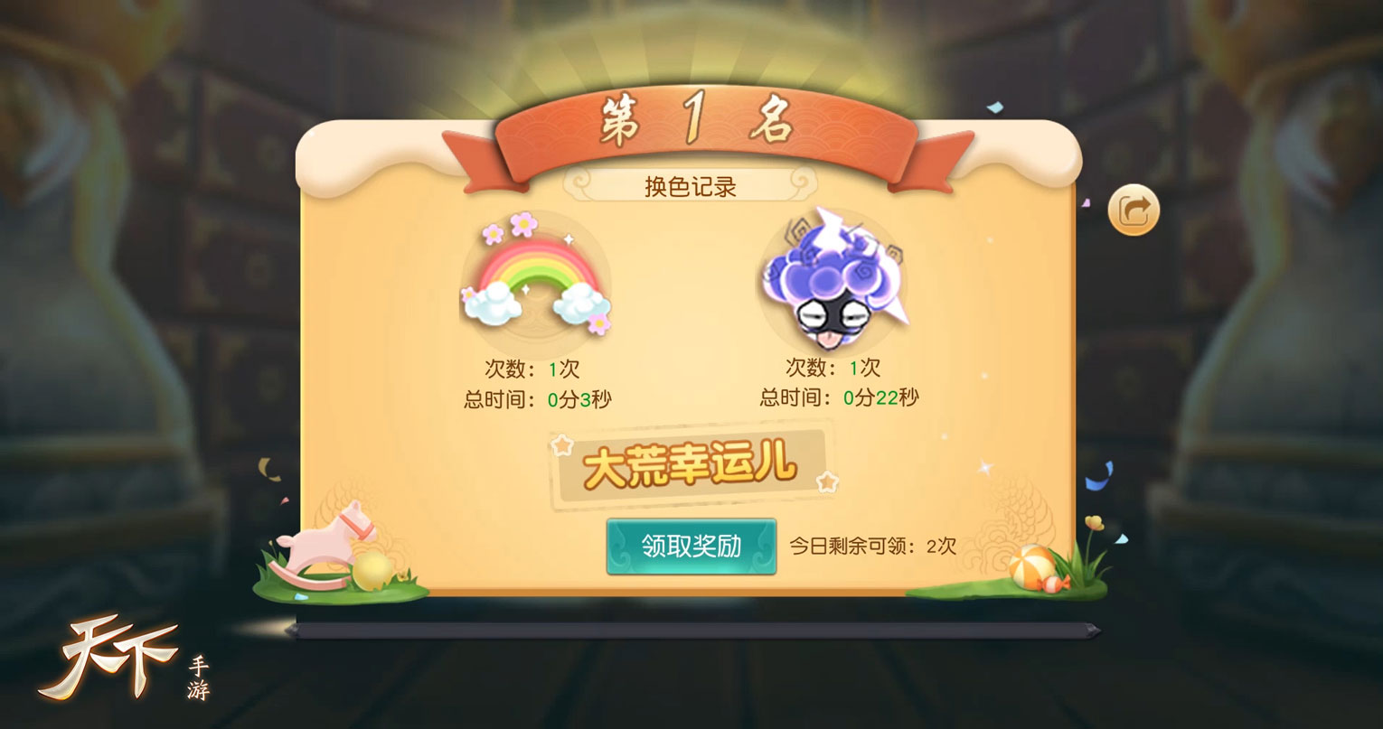 看，这是朕为你承包的儿童节！再不来《天下》手游，时光机就飞走了！