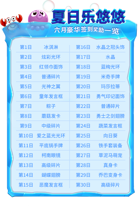 夏日乐悠悠！《推理学院》六月豪华签到奖励一览