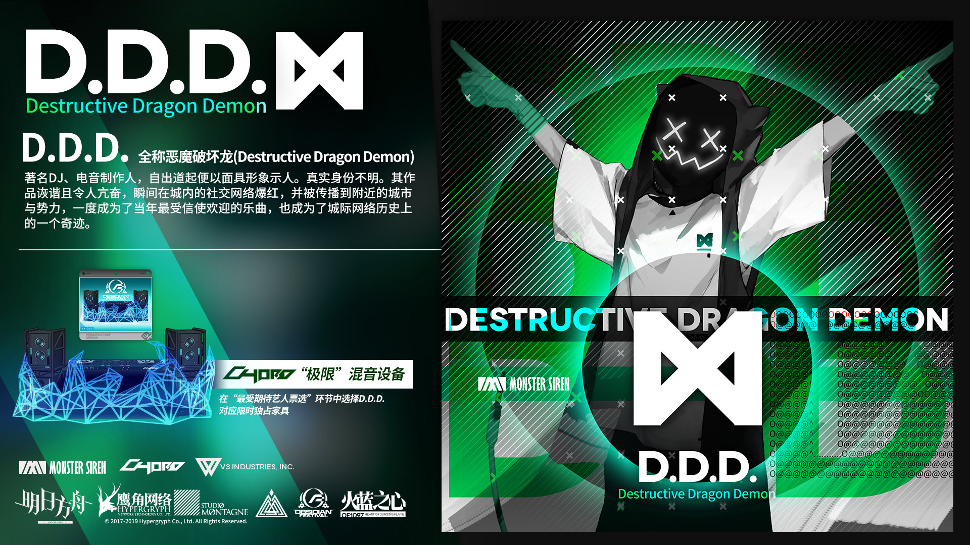 《明日方舟》艺人票选活动「D.D.D.」