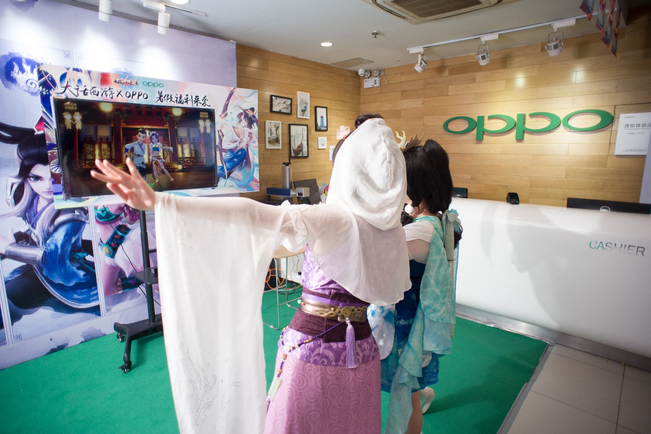 OPPO大话西游龙族主题门店亮相,游戏联运增强商业化运营能力