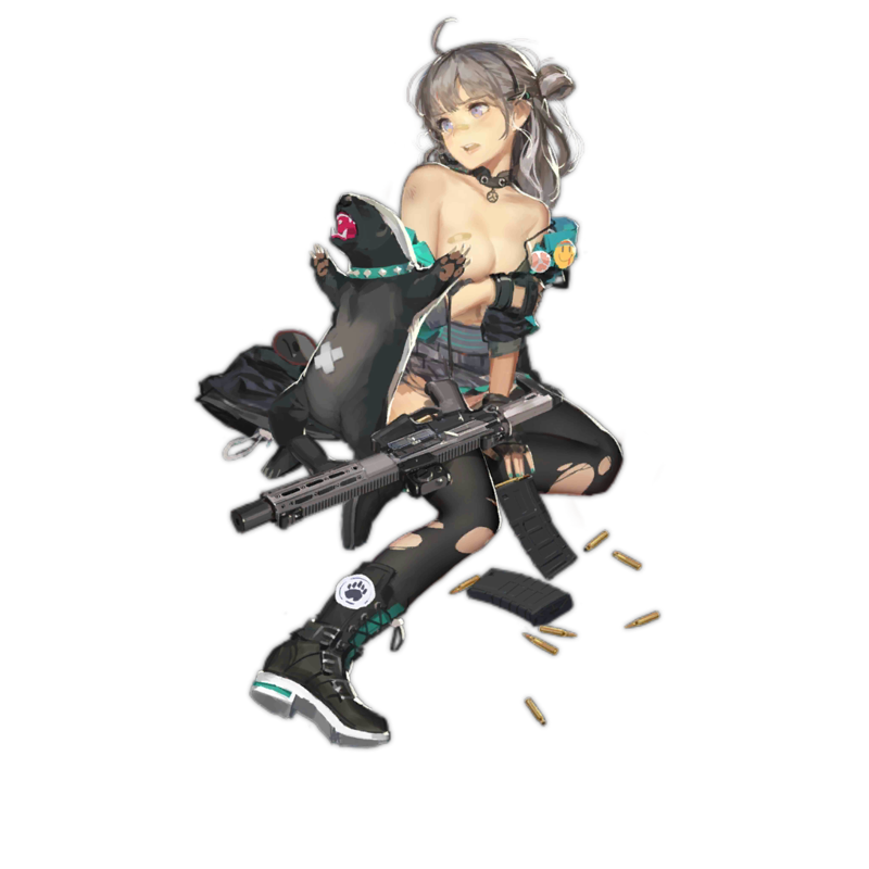 《少女前线》蜜獾皮肤「圣诞公主和不笑贝特」