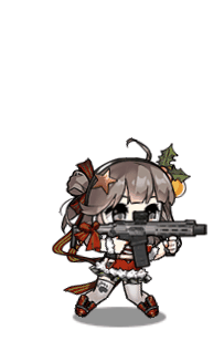 《少女前线》蜜獾皮肤「圣诞公主和不笑贝特」