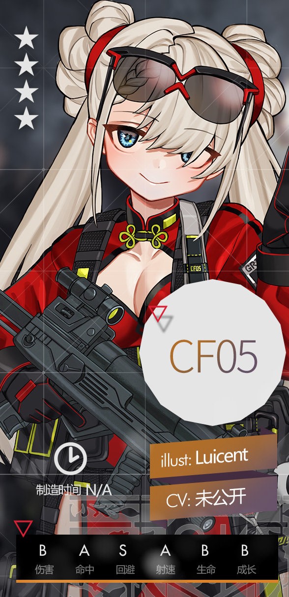 《少女前线》四星冲锋枪人形CF05介绍