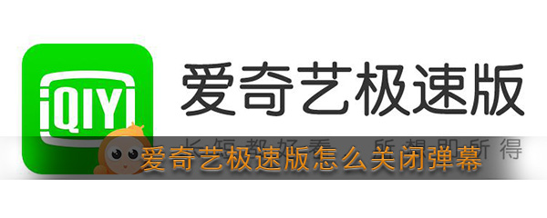 《爱奇艺极速版》弹幕关闭方法