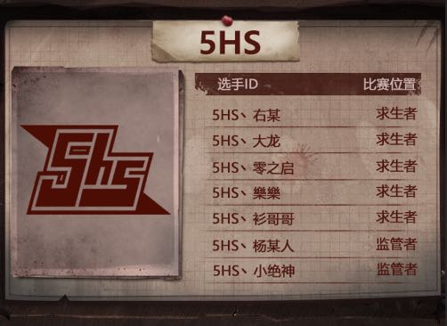 答应的一定会做到！《第五人格》5HS战队右某人专访实录