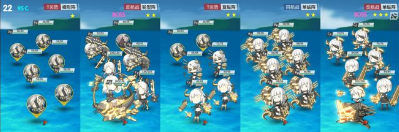 《战舰少女R》「模拟演习作战」E21-E25打法攻略