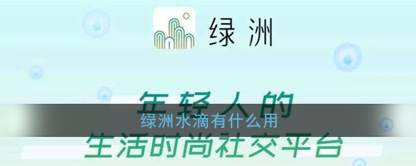 绿洲水滴的功能解析