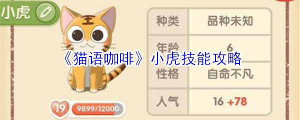 《猫语咖啡》小虎技能攻略