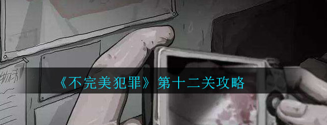 《不完美犯罪》第十二关攻略