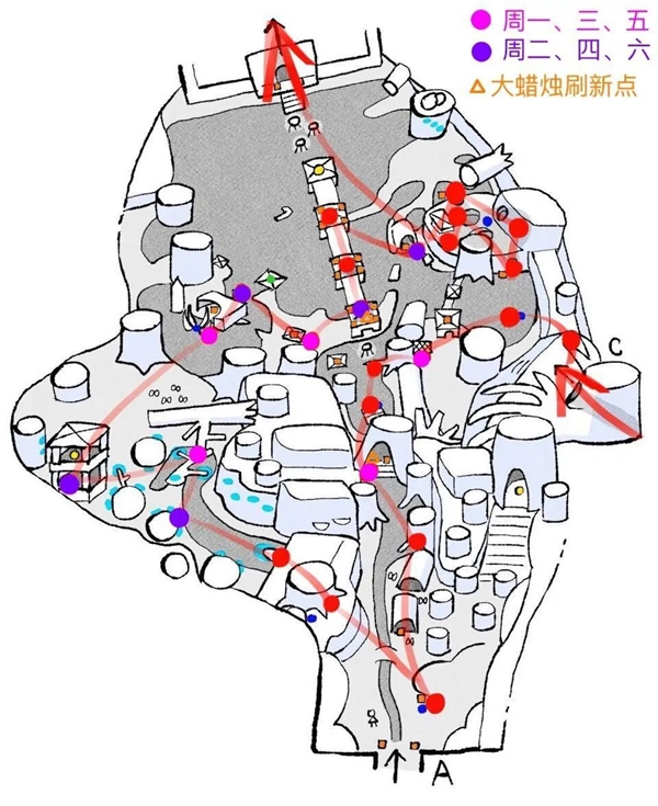 《光遇》雨林地图烛火路线大全