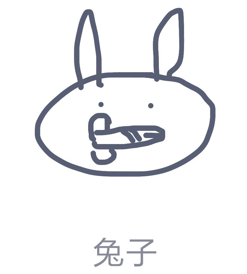 《QQ》画图红包兔子简笔画