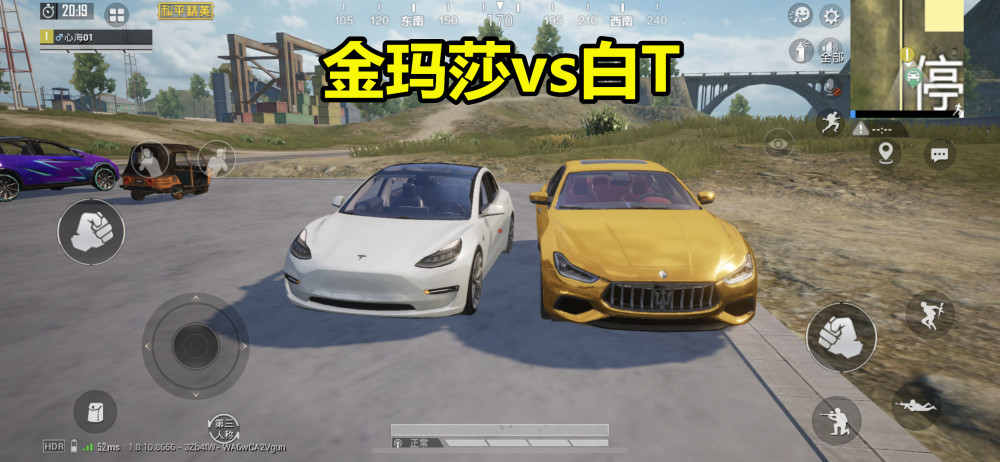 《和平精英》特斯拉紫色和白色对比分析