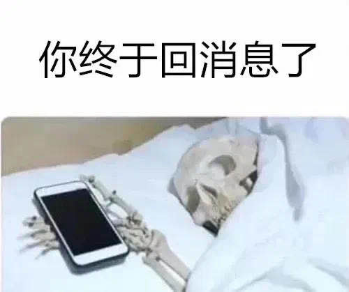 抖音等你回复我消息骷髅表情原图