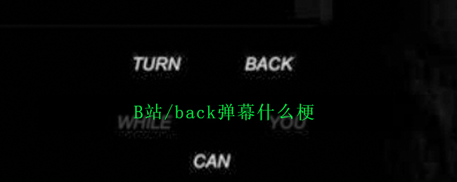 B站/back弹幕什么梗