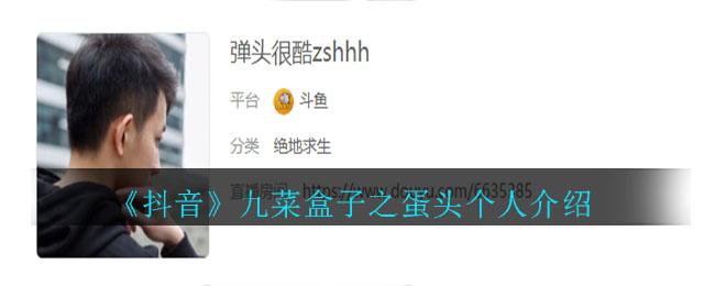 《抖音》九菜盒子之蛋头个人介绍