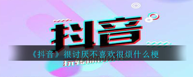 《抖音》很讨厌不喜欢很烦什么梗