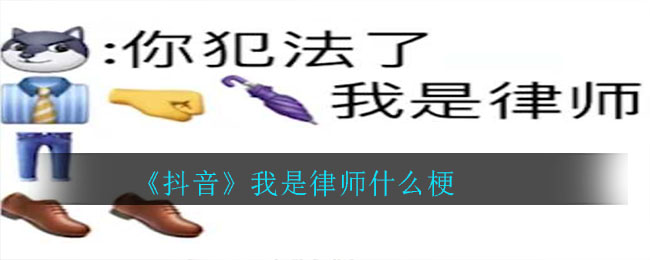 《抖音》我是律师什么梗