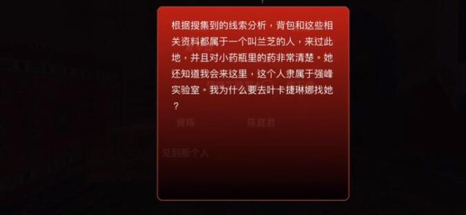 《孙美琪疑案：陈庭君》三级线索——强峰实验室