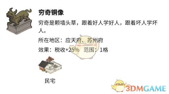 江南百景圖窮奇銅像屬性及獲取方法