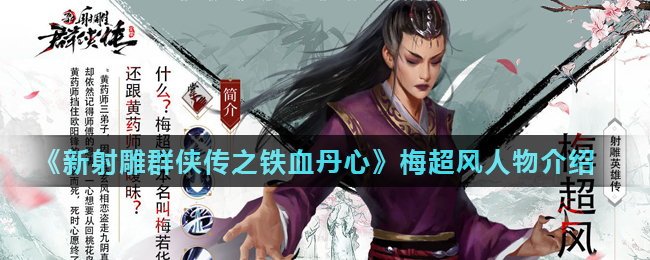 《新射雕群侠传之铁血丹心》梅超风人物介绍
