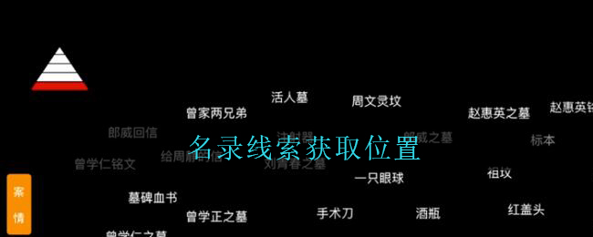 《孙美琪疑案：周芳》五级线索——名录
