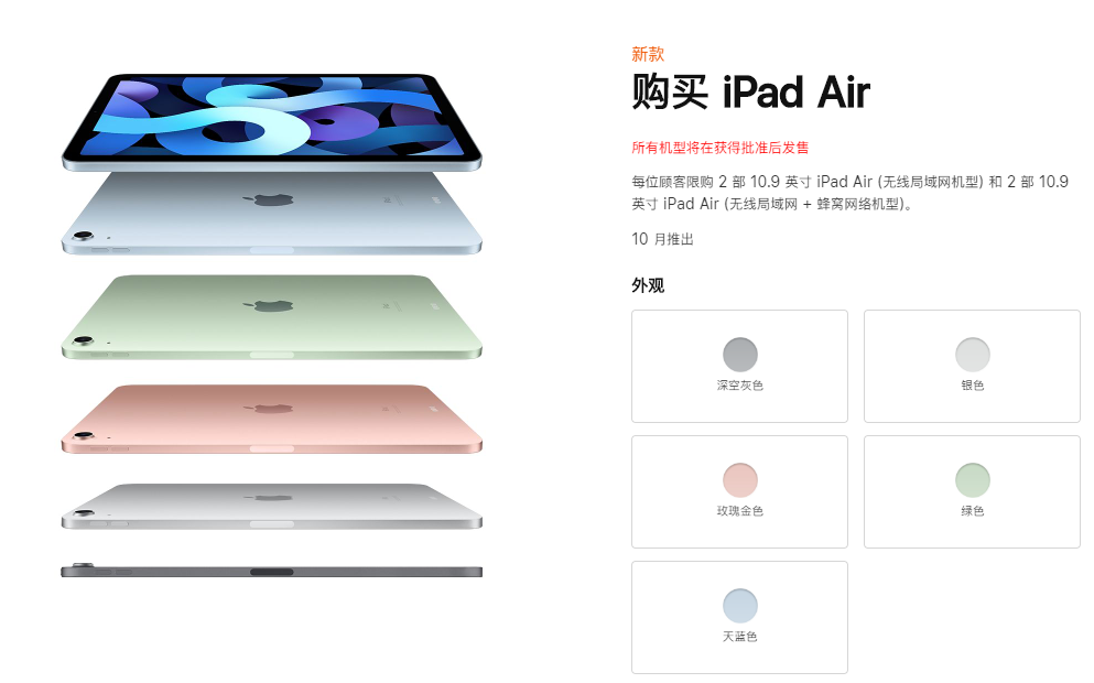 iPad Air 4参数配置