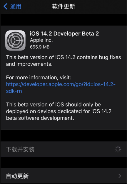 iOS14.2Beta2描述文件下载