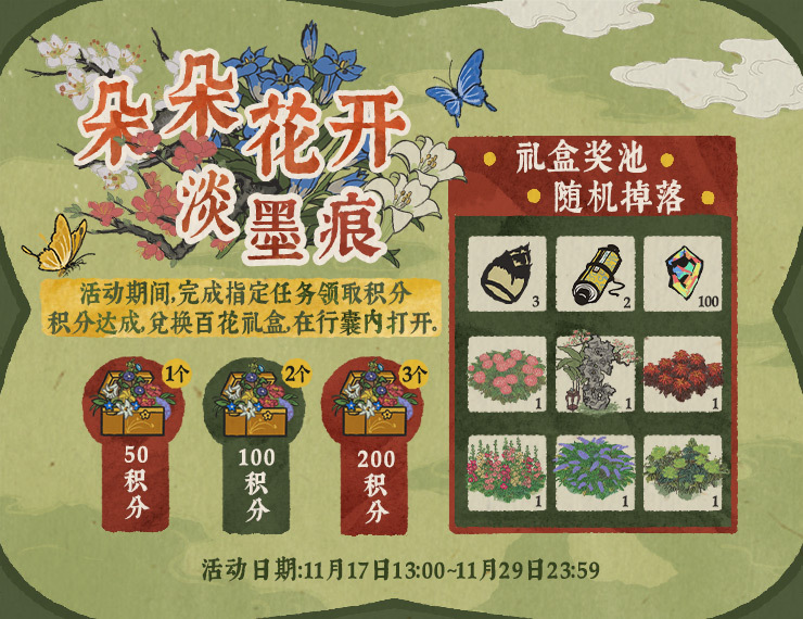 《江南百景图》百花礼盒第七天任务介绍