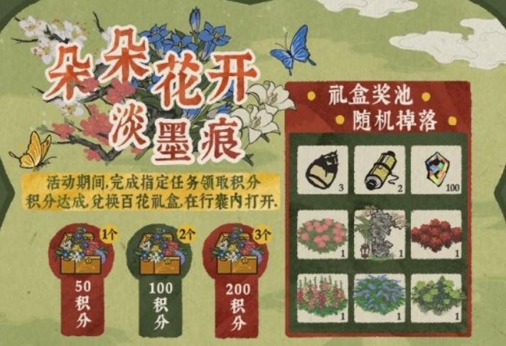 《江南百景图》百花礼盒第五天任务介绍