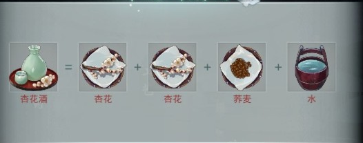 《江湖悠悠》杏花酒配方介绍