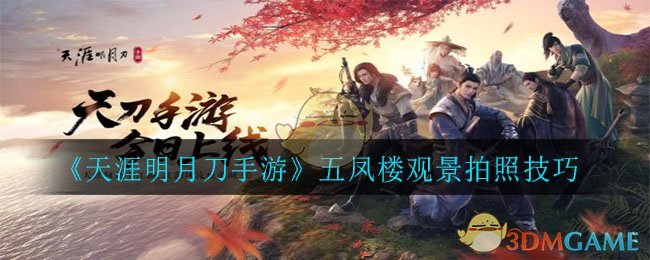 手游《天涯明月刀》五凤楼观景飞行拍照攻略