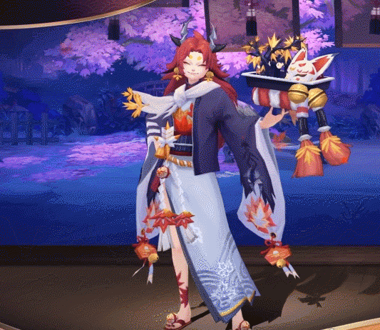 《阴阳师》星熊童子秋庭千盛皮肤一览