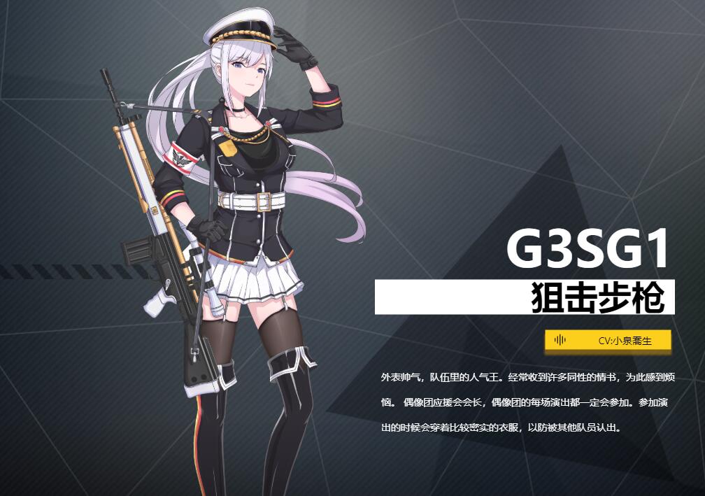 《银翼计划》狙击步枪G3SG1角色介绍