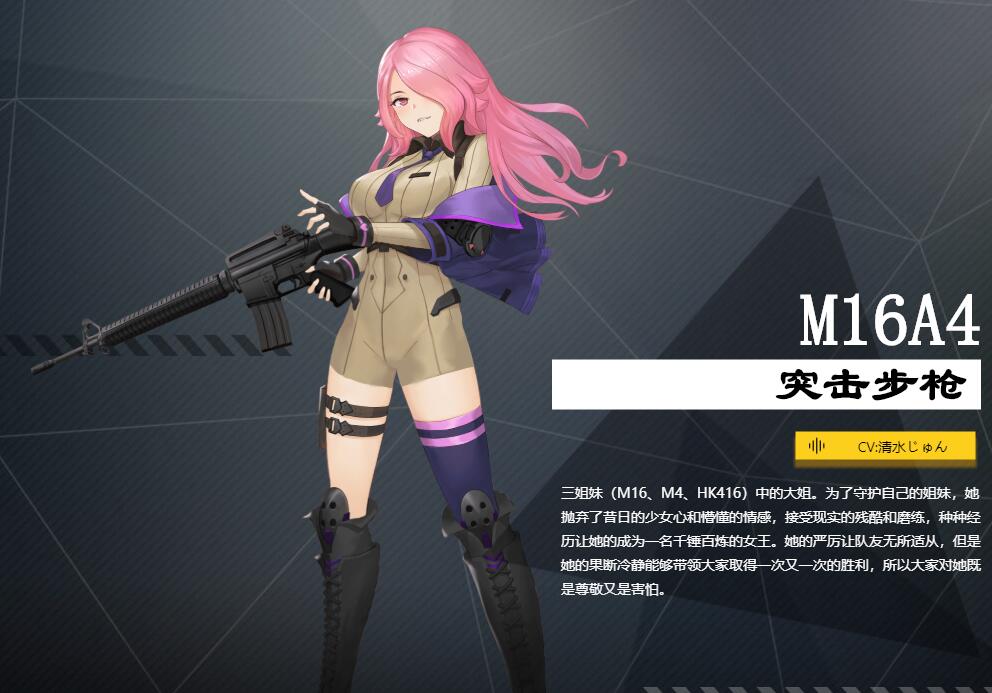 《银翼计划》突击步枪M16A4角色介绍