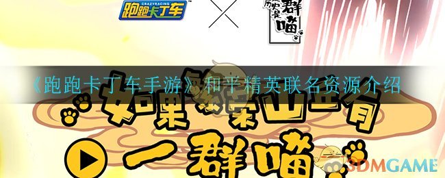 《跑跑卡丁车手游》和平精英联名资源介绍