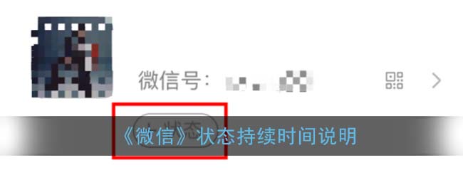 《微信》状态持续时间说明